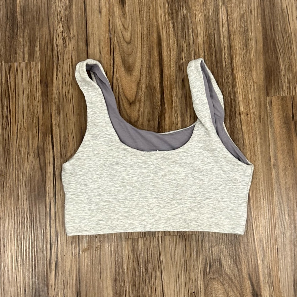 Purple and grey fabletics sports bra top - Picture 2 of 3